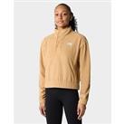 The North Face Homesafe Snap Neck Fleece Pullover - Beige - Womens