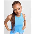 Nike Training One Cropped Tank Top - Blue - Womens