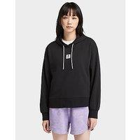 Timberland Stack Logo Loop Back Hoodie - Black - Womens