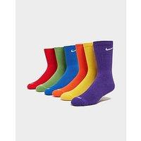 Nike 6-Pack Everyday Cushioned Training Crew Socks - Multi Coloured