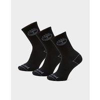 Timberland 3 Pair Pack Bowden Crew Socks - Black