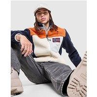 Napapijri Borg Full Zip Fleece - Orange - Mens