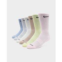 Nike 6-Pack Everyday Cushioned Training Crew Socks - Multi Coloured