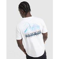 Napapijri Back Graphic T-Shirt - White - Mens