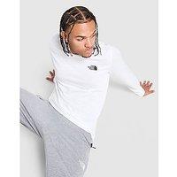 The North Face Simple Dome Long Sleeve T-Shirt - White - Mens