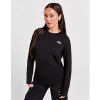 The North Face Simple Dome Long Sleeve T-Shirt - Black - Womens