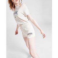 Nike Girls' Trend Fleece Shorts Junior - Beige - Kids