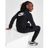 Nike Poly Full Zip Tracksuit Junior - Black