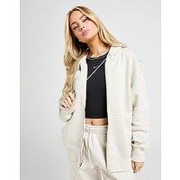 Nike Phoenix Fleece Oversized Full Zip Hoodie - Light Orewood Brown - Womens