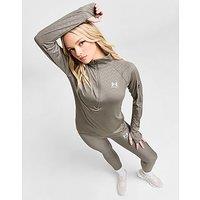Under Armour Emboss All Over Print 1/4 Zip Top - Brown - Womens