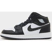 Jordan Air 1 Mid Smooth Leather Junior - Black - Kids