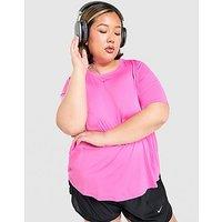 Nike Plus Size Training One Classic T-Shirt - Pink - Womens