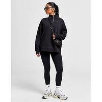Nike Swoosh Fleece 1/4 Zip - Black - Womens