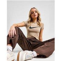 Nike Street Cropped T-Shirt - Tan - Womens