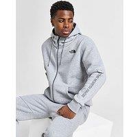 The North Face Linear Logo Full-Zip Hoodie - Grey - Mens