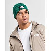 The North Face Logo Box Cuffed Beanie Hat - Green