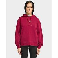 Timberland Stack Logo Loop Back Hoodie - PINK - Womens