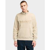 Timberland Linear Logo 1/4 Zip Polartec 200 Fleece - WHITE - Mens