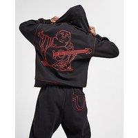 True Religion Super T Full Zip Hoodie - Black - Mens