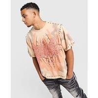 Smoke Rise Ascended Stud T-Shirt - Brown - Mens