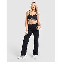 Nike Training One Fold-Over Flare Track Pants - Black - Womens