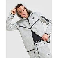 Nike Tech Fleece Full Zip Hoodie - Grey - Mens