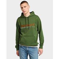 Timberland Embroidery Logo Brush Back Hoodie - GREEN - Mens