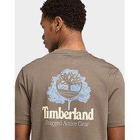 Timberland Rugged Active Gear Back Graphic Tee - BROWN - Mens