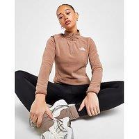 The North Face Glacier 1/4 Zip Top - Brown - Womens