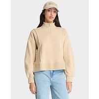 Timberland Quarter Zip Sweatshirt - Beige - Womens