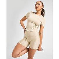 Under Armour Emboss All Over Print 5" Shorts - brown - Womens