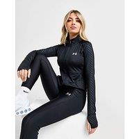 Under Armour Emblem All Over Print Full Zip Top - Black - Womens