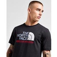 The North Face Geographic Lines T-Shirt - Black - Mens