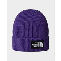The North Face TNF Logo Box Cuffed Beanie - Purple