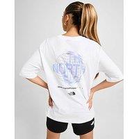 The North Face Globe Graphic Boyfriend T-Shirt - white - Womens
