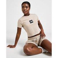 The North Face Box Graphic Slim T-Shirt - Brown - Womens
