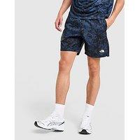 The North Face 24/7 All Over Print Camo Shorts - Blue - Mens