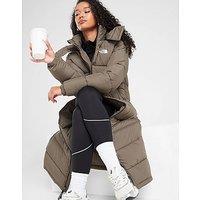 The North Face Dome Padded Long Jacket - Brown - Womens