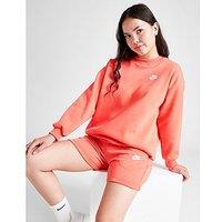 Nike Girls' Club Fleece Crew Sweatshirt Junior - Magic Ember
