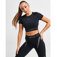 Nike Training Pro Crop T-Shirt - black - Womens