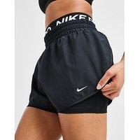 Nike Training Pro 2 In 1 Shorts - Black - Womens