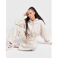 Nike Phoenix Crop Full Zip Hoodie - Beige - Womens