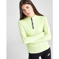 Nike Girls' Pro 1/2 Zip Dri-FIT Top Junior - Light Lemon Twist