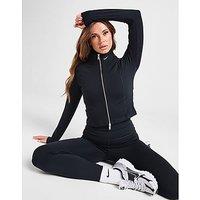 Nike Training Graphic Swoosh Full Zip Top - Black - Womens