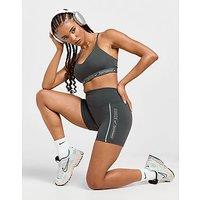 Nike Training Graphic Swoosh 5" Shorts - Grey - Womens