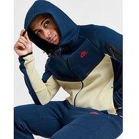 Nike Tech Fleece Full Zip Hoodie - Blue - Mens