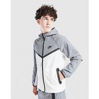 Nike Tech Woven Full Zip Colour Block Jacket Junior - White