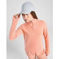 Nike Girls' Fitness Long Sleeve 1/2 Zip Top Junior - Apricot Agate