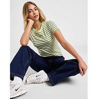 Nike Classic Stripe T-Shirt - green - Womens