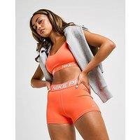 Nike Training Pro 3" Shorts - Orange - Womens